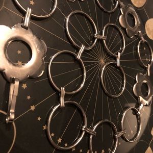 Vintage Chain Hoop Belt with Floral Design